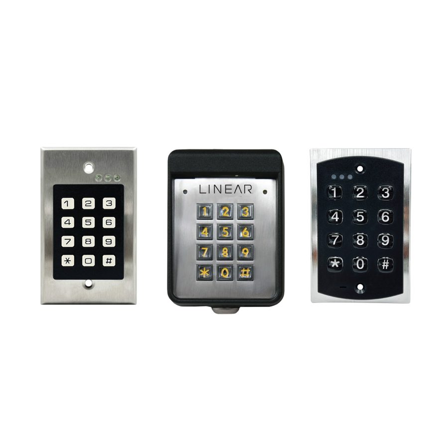 Door access keypads mounted for single-door entry