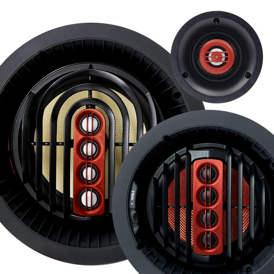 Round in-ceiling speaker