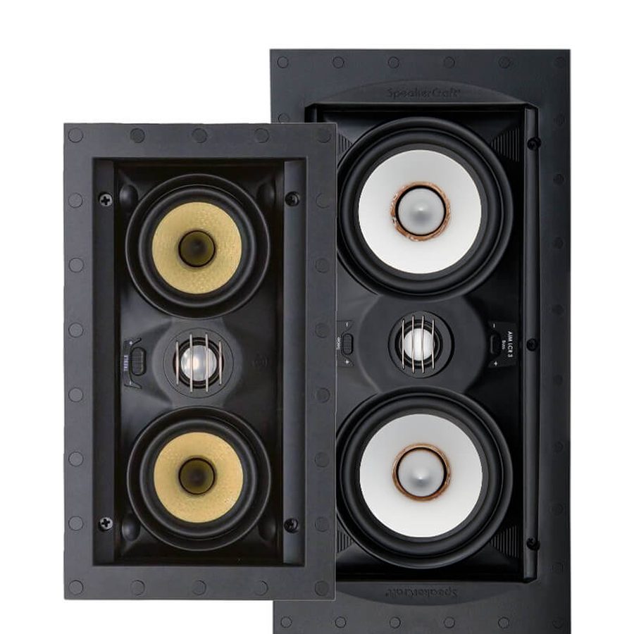 Rectangular in-wall speaker