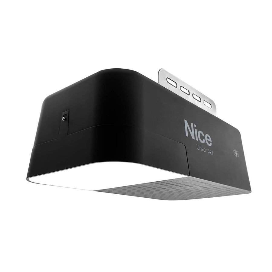 Nice Linear 621 garage door opener seen from the side