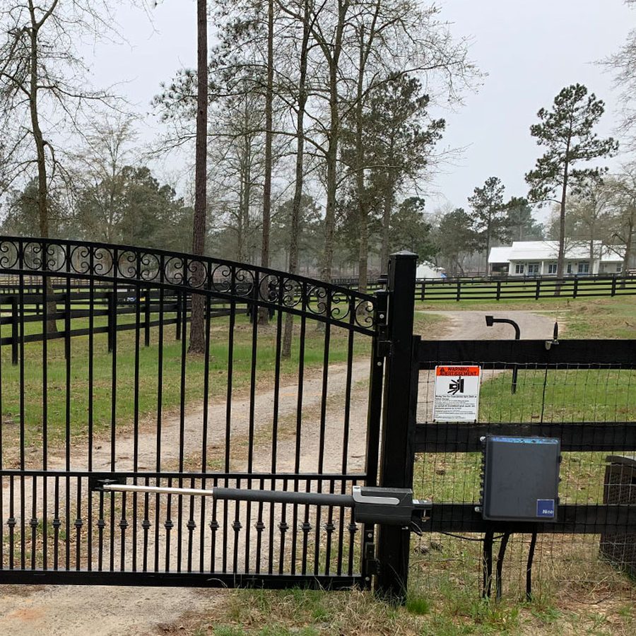 TITAN linear actuator on a swing gate